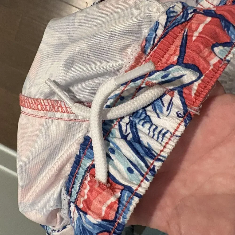 Vineyard Vines Swim Trunks Boys Large Marlin Starfish Pattern Board Shorts READ‎ - Picture 9 of 16